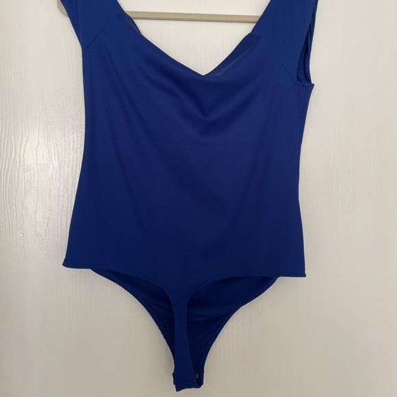 NWT Express Body Contour Ribbed Off The Shoulder Thong Bodysuit XL - Picture 11 of 12